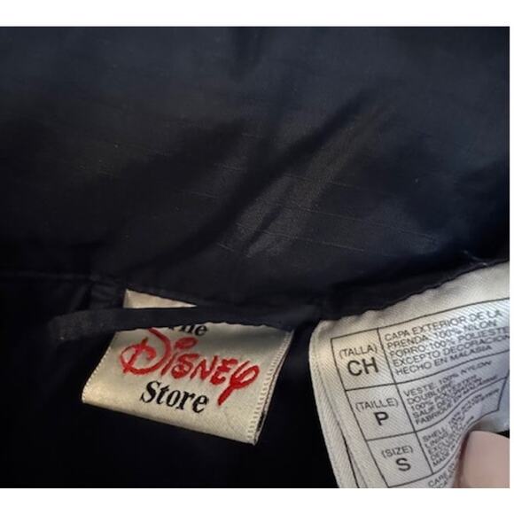 Disney Park Rain Jacket Mickey Zip Front hood Wind Breaker Navy S - Picture 6 of 9